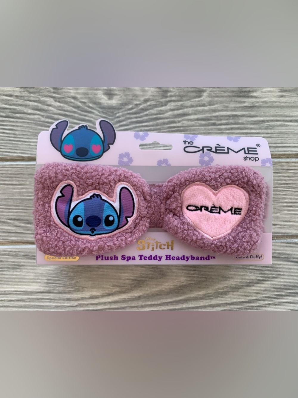 The Crรจme Shop x Stitch Pink Plush Spa Teddy Headband Special Edition